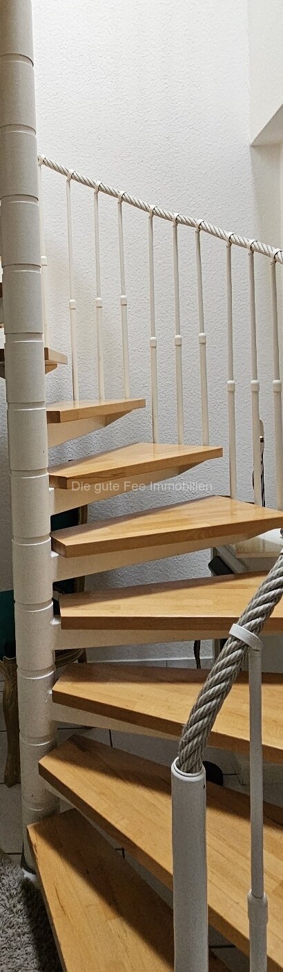 Treppe in die obere Etage